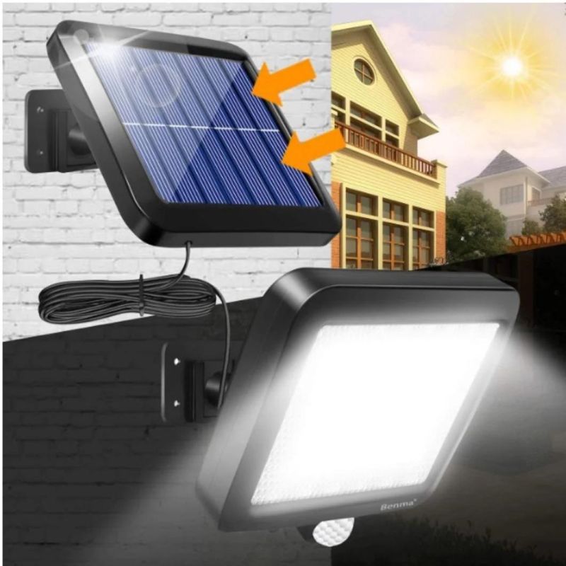 Waterproof Solar Street Lights Outdoor Motion Sensor Street SMD Lamp with Remote Control Garden Wall Light
