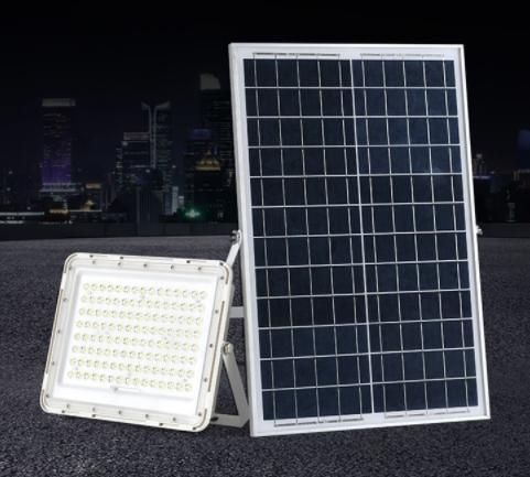Commercial Solar LED Outdoor Lighting LED Solar Flood Light 50W Solarlight with Solar Panel Black Outdoor LED Solar Light Motion Sensor Security LED Solar Light