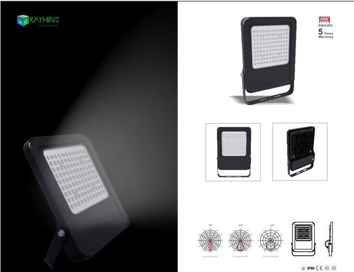 3000K 4000K 6500K Aluminum Waterproof LED Floodlight with Sensor 30W 100lm/W IP65 LED Spot Light Flood Light