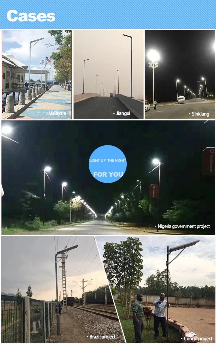 Outdoor All in One Solar Lamp 60W 80W 100W 120W Integrated LED Solar Street Light