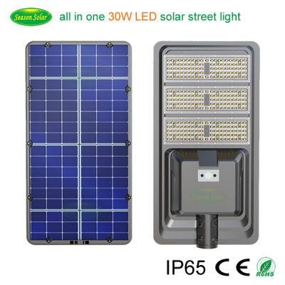 Energy Saving Lighting Lamp Outdoor 30W Solar LED Street Light with LED Light &amp; Lamp