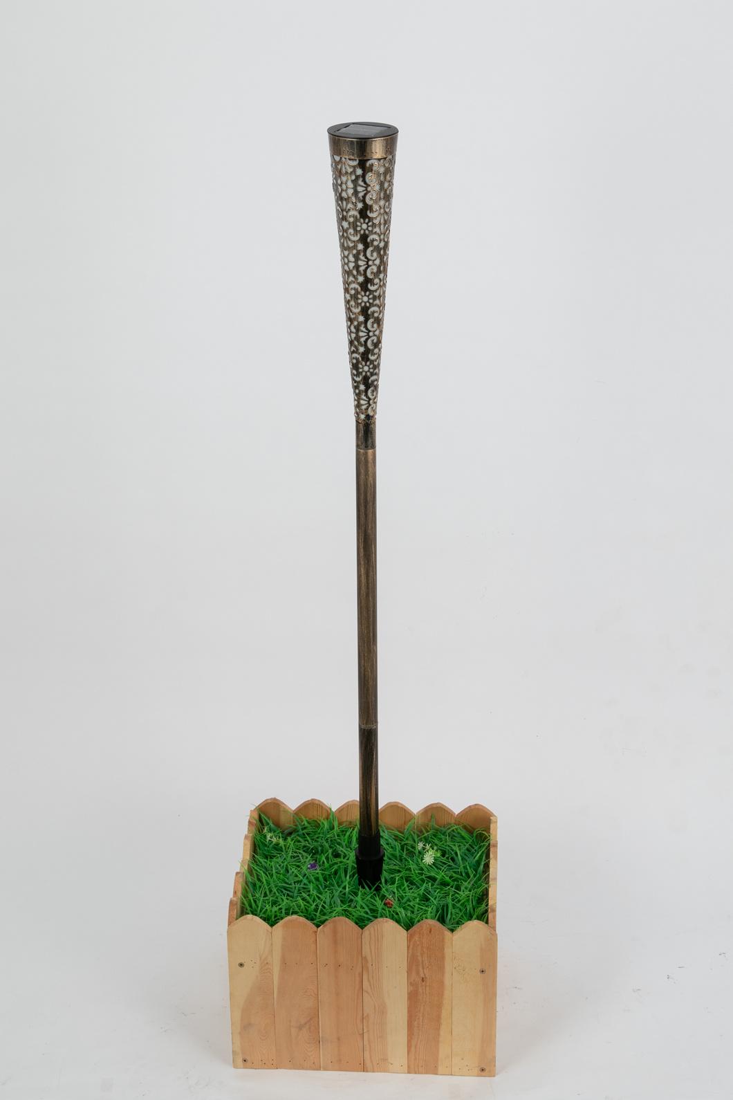 Metal Solar Torch Light Solar Garden Flickering Light