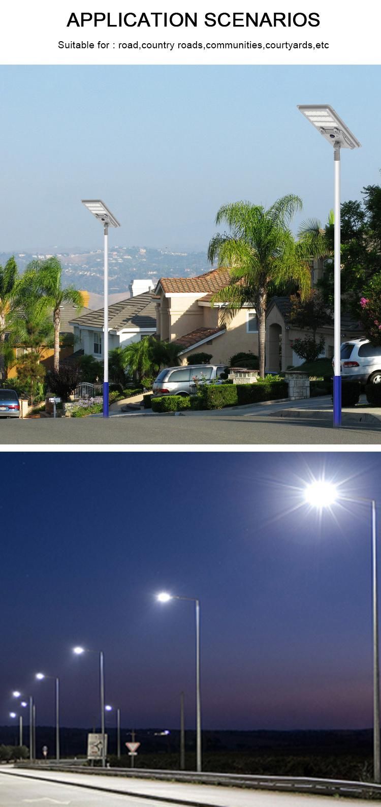 All in One 200W 150W 100W Solar Induction Street Light Outdoor IP65 Solar Street Lighting System