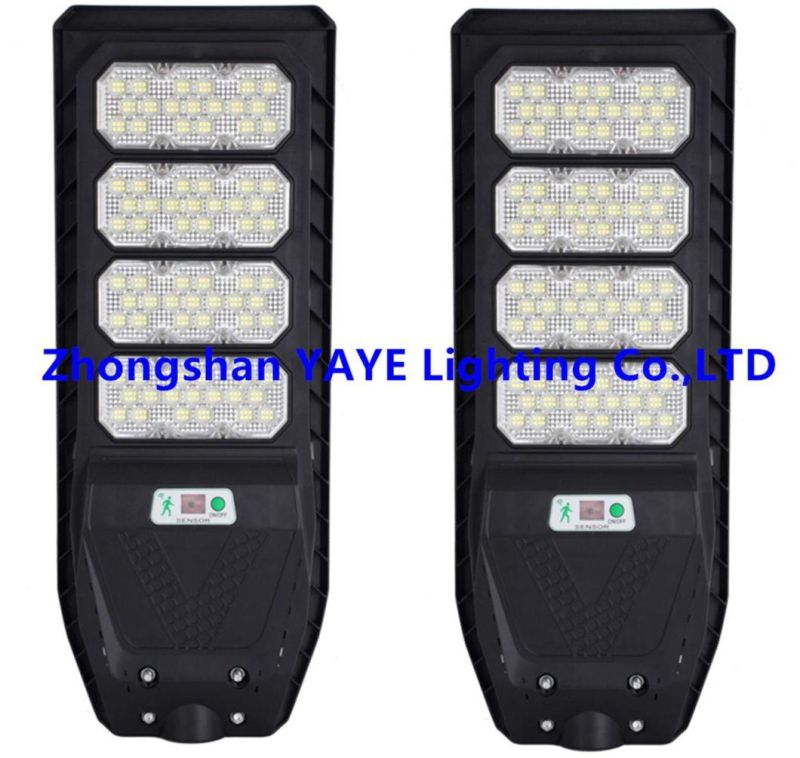 Yaye 2022 Hot Sell Factory Price 400W Outdoor All in One Solar LED Road Street Lamp with IP67/1000PCS Stock/ Remote Controller/Motion Sensor