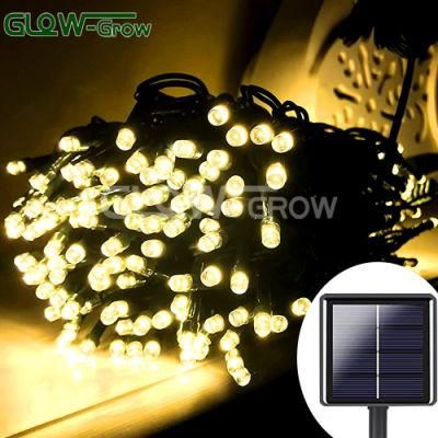 Outdoor Christmas Fairy Light Solar Powered String Tree Light for Wedding Party Home Street Holiday Halloween Decoration