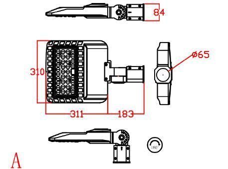 High Quality Assurance IP66 LED 120 Watt Pole Light for Parking Lot