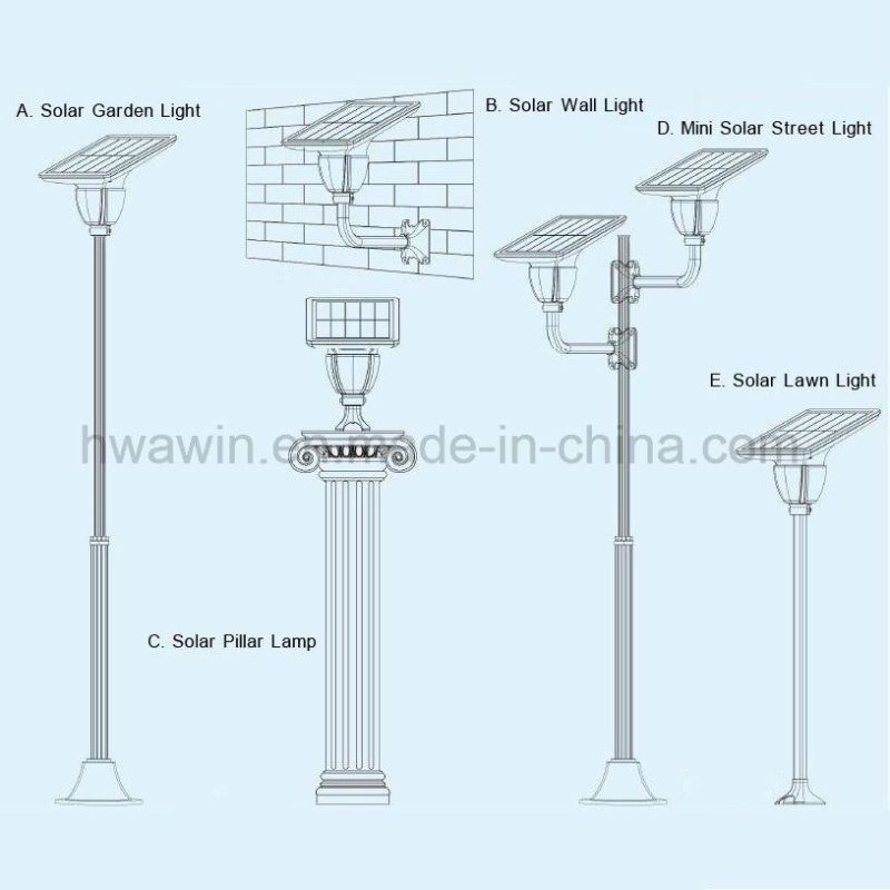 7W Beautiful High Quality Solar Garden Light Street Light