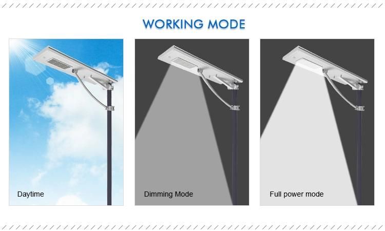 ISO9001 Manufacturer for 10W 30W 40W 60W 100W 120W IP66 All in One Solar Powered LED Street Lights