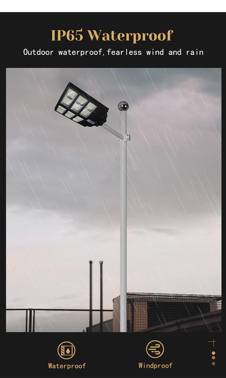 Radar Sensor Waterproof LED Solar Street Lights All in One Solar Power Lamp