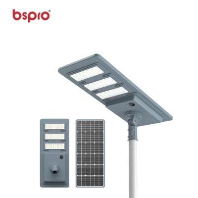 Bspro Best Smart Modern Outdoor IP65 High Power Lamp Black Pathway 60W 80W Lighting Solar Street Light