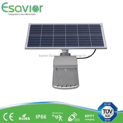 Esavior 60W Energy Saving Outdoor Solar Security Lighting LED Street Flood Light with 3 Years Manufacturer Warranty
