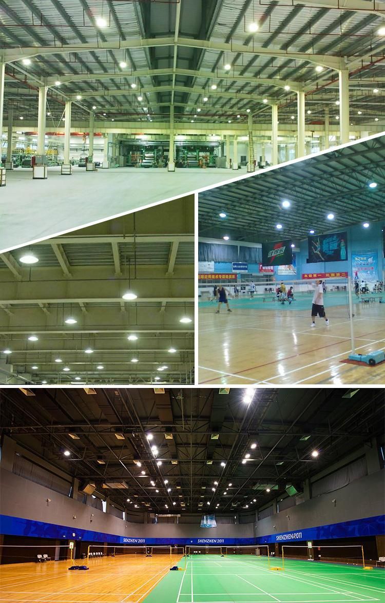 Bspro Factory Directly Hot Sale Warehouse Workshop Super Brightness 300W UFO Aluminum LED Solar High Bay Light
