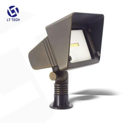 Lt2501 Brass Integrated Light Wall Washer of Adjustable Wattage&Brightness Die Cast Brass 5W 12V CREE for Trees/Garden Lighting