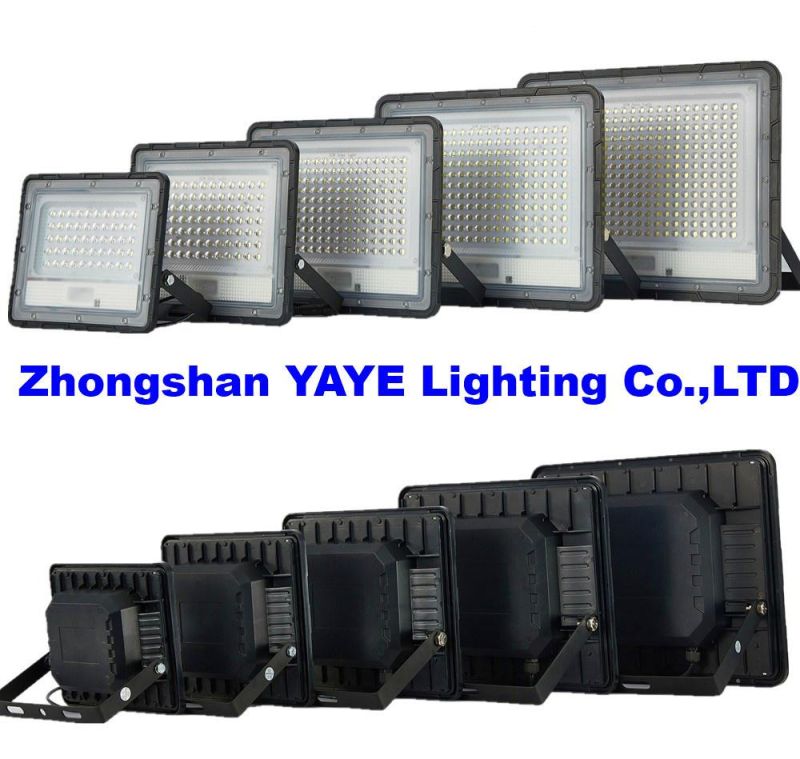 Yaye Hottest Sell High Quality Low Price Waterproof Outdoor 50W LED Solar Flood Garden Lights with Available Watt: 50W/80W/100W/150W/200W/300W Stock