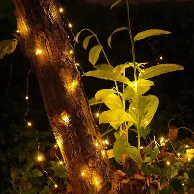 Outdoor Tree Windowsill Balcony Household Christmas Holiday Decorating Solar LED String Lamps
