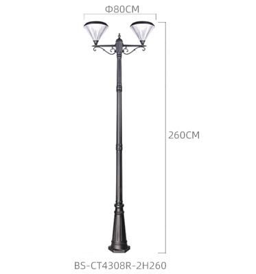 Bspro Vertical Tower Decoration Lights Aluminum Body Outdoor Energy Lighting Path Luxury Waterproof Spot LED Solar Garden Light