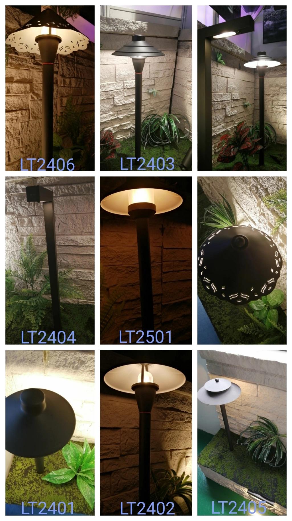 Lt2404 Hot Sale Brass Die Cast Outdoor Rectangular Path Light for Low Voltage Landscape Lighting with G4 Bulb & Bronze Finish