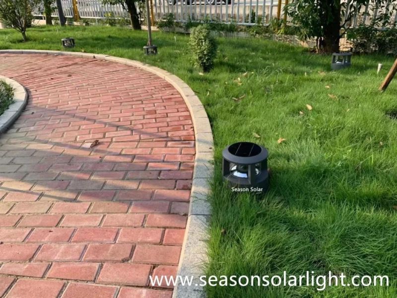 High Power LED Night Bollard Pathway Garden Gate Outdoor LED Pillar Light with Solar &LED