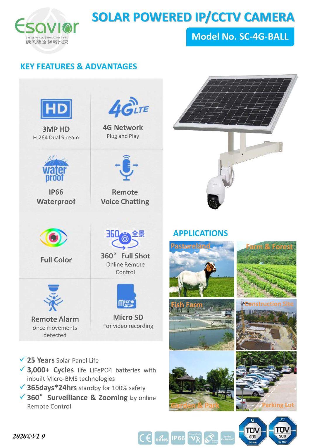 Solar Powered IP/CCTV Camera/Solar LED/ Solar Street/LED Solar Street/Integrated Solar Street Lamp/Light