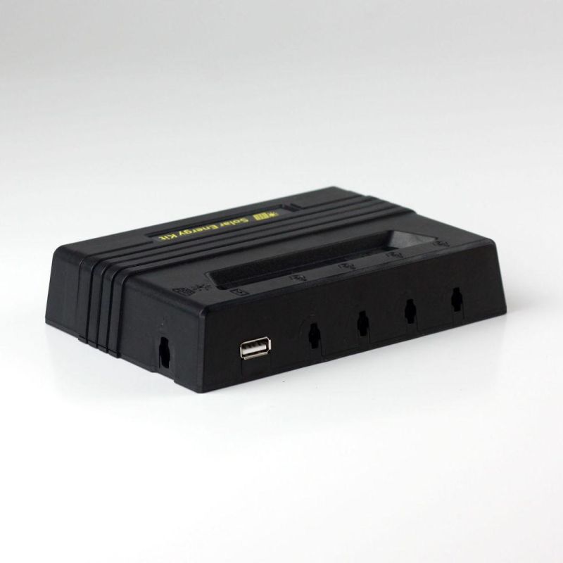 10W Mini Portable Solar Lighting Energy Kits Home Power Generators with USB, MP3 and FM Radio