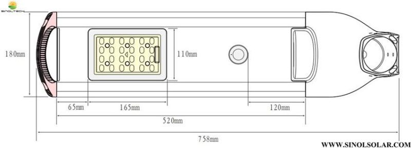 APP Control Snl Series 15W Solar LED Street Light All in One Design (INL-15W)