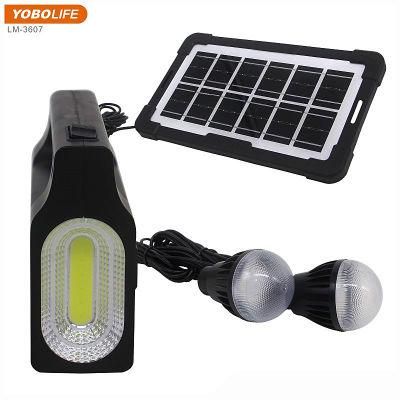 Yobolife Portable Solar Lamp with Solar Panel Charging