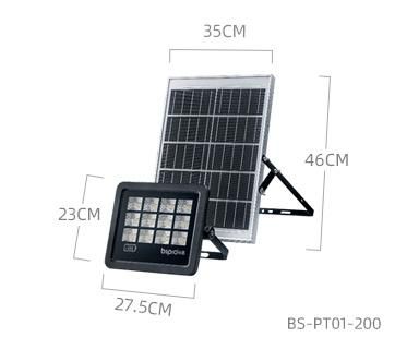 Bspro Outdoor Waterproof 6500K Light Sensor LED Garden Solar Flood Light