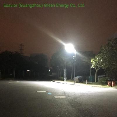 40W Integrated Solar Powered with Lithium Battery Included Solar Street Light All in One
