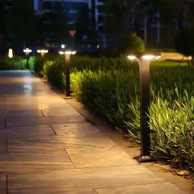 Warm White Outdoor Waterproof Solar Power Post Light for Garden Gate Pathway Park