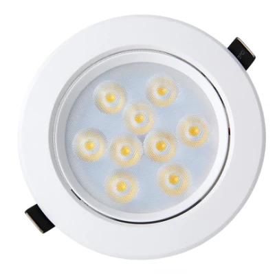 LED Recessed Ceiling Spotlights 9W Indoor Shop Office IP44 Round Spot Light