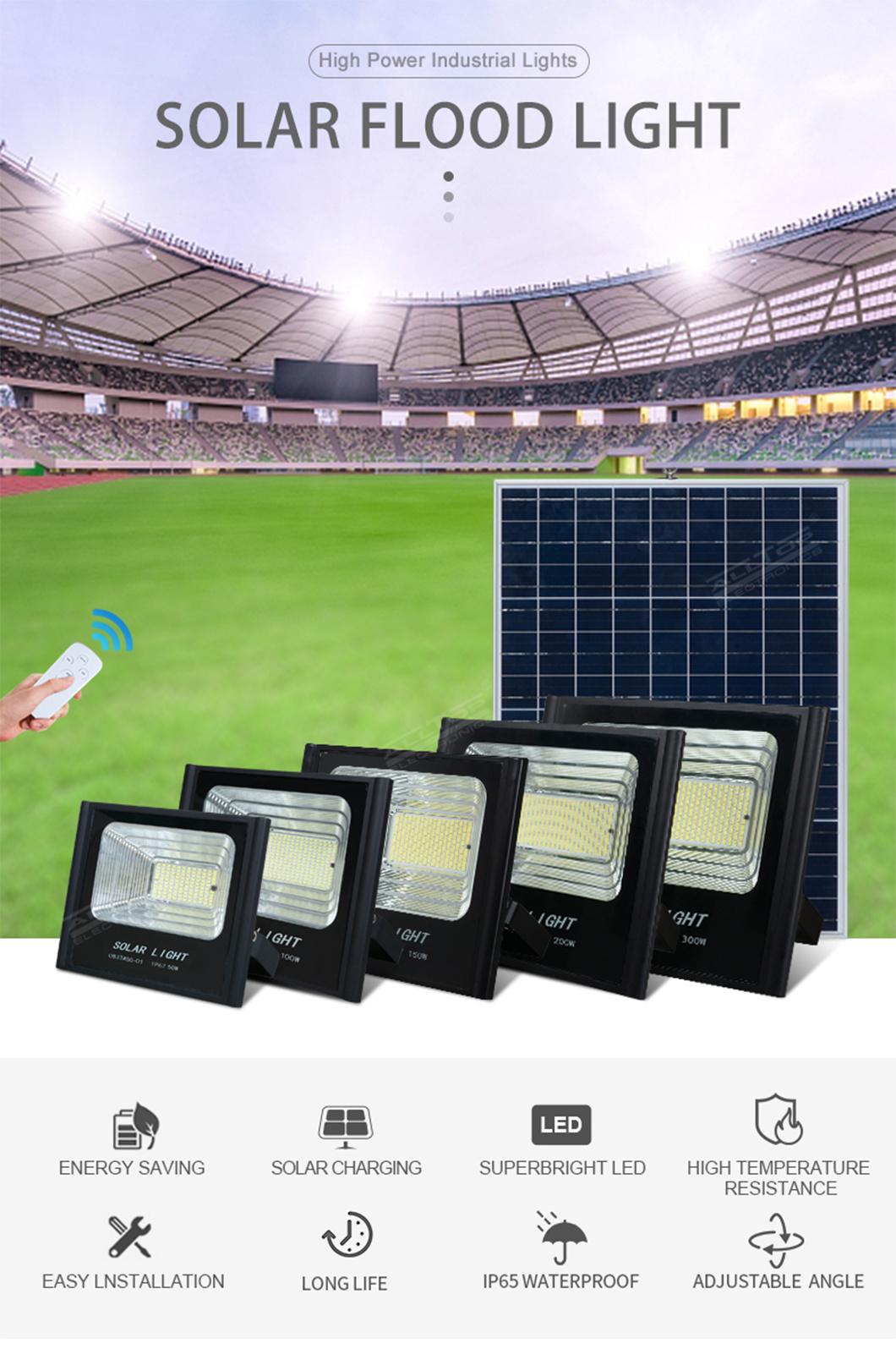 Alltop High Power Outdoor IP66 Waterproof SMD Aluminum 50 100 150 200 Watt LED Solar Flood Light