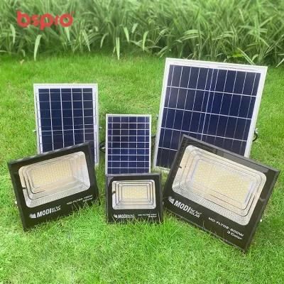 Bspro Plastic Floodlight Rechargeable LED Outdoor Color White Solar Flood Light
