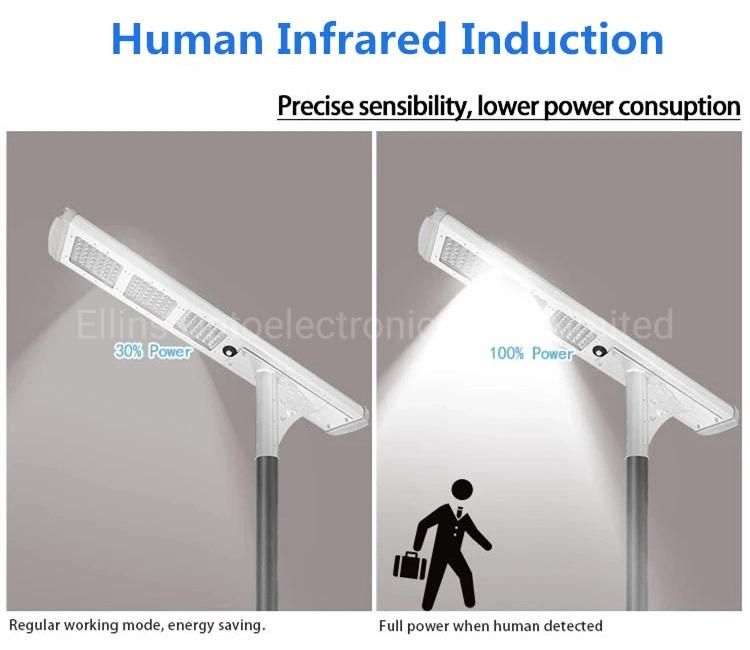 8W Integraged All in One Solar Garden Light with PIR Sensor