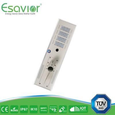 Esavior 7200-8000lm 12.8V/36ah Batteries Capacity Integrated LED Solar Street Lights Solar Lights