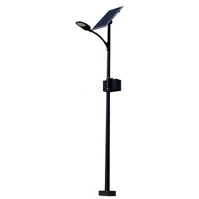 DC Power Die-Casting Aluminum IP65 Waterproof Outdoor 6m Pole 30W Smart Solar LED Road Lamp with Double Arms