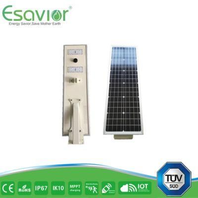 Esavior 384wh LiFePO4 Lithium Battery Solar Street Lights Solar Lights Outdoor Lighting