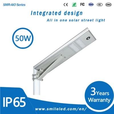 New 50W All in One LED Solar Street Light