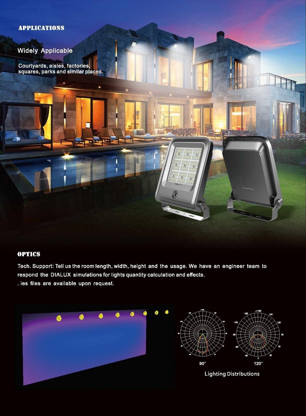 LED Security Flood Lights IP65 Waterproof Automatic Solar Powered Outdoor Lighting with Motion Sensor Camera for House Garden Backyard Wall