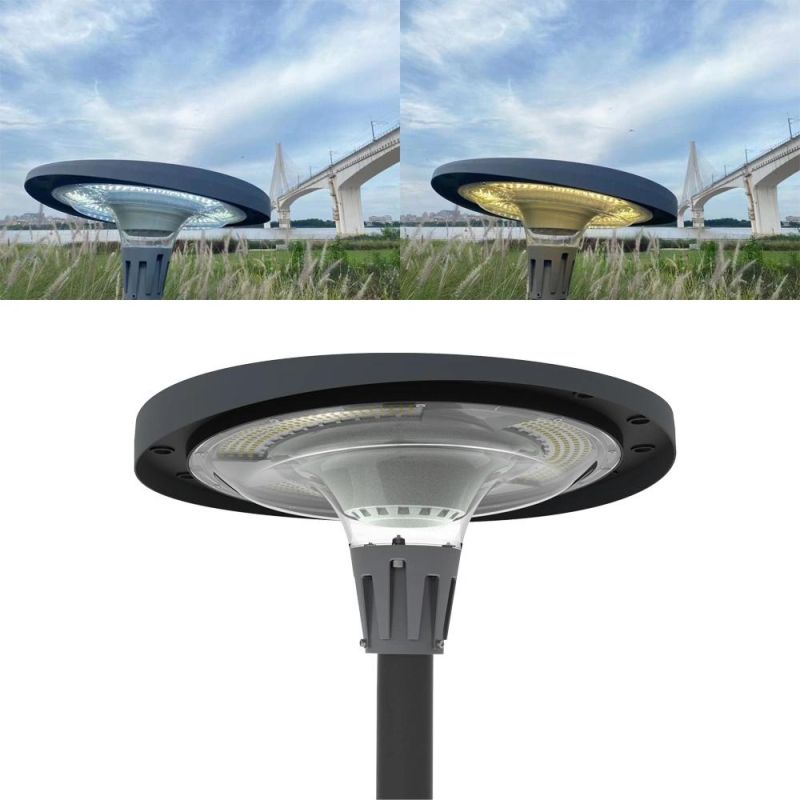 2022 New Outdoor Road Street Garden Pathway Walkway Waterproof UFO Solar Panel LED Lamp with RGB