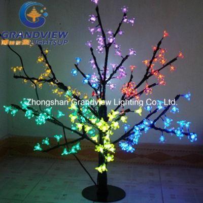 LED Mini Plastic Cherry Blossom Tree