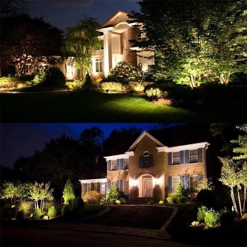 10W RGB LED Garden Lawn Light 12V Landscape Lights Waterproof IP65 Warm White Path Wall Tree Flag Outdoor Landscape Spotlight