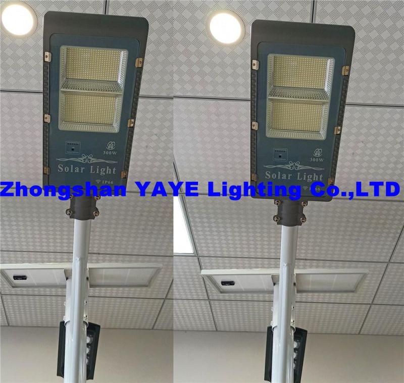 Yaye 18 Hot Sell Outdoor Lighting Road Lamp 200W/300W Solar LED Road Lamp/Solar Garden Lamp with Rador Control / Motion Sensor+ PIR Controller
