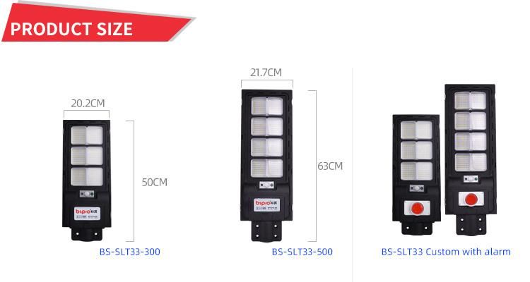 Bspro Waterproof IP65 Industrial Integrated Solar Outdoor Street Lights