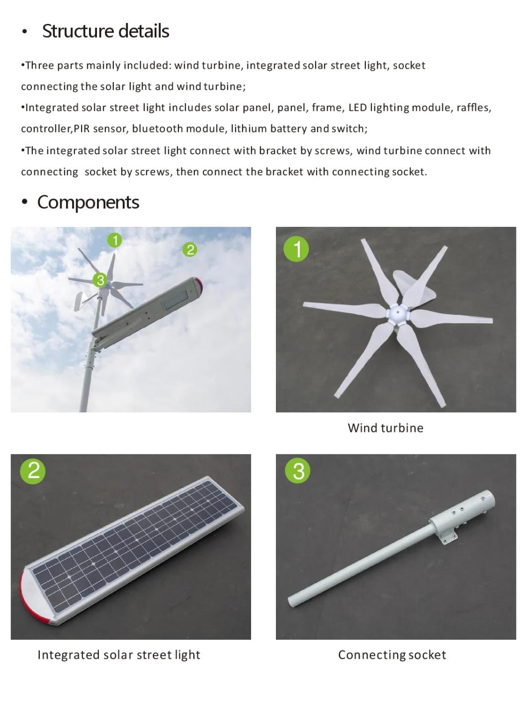 Die-Casting Aluminum Blue Tooth Control Motion Sensor Solar Powered LED Street Lighting
