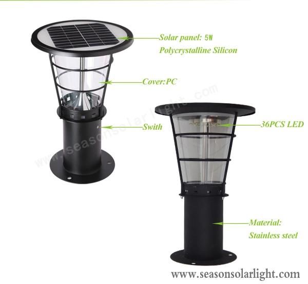 Bright LED Lighting 38cm Solar Garden Lights for Outdoor Landscape Lighting Lawn Villa Lighting