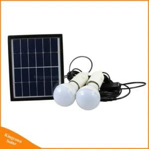 Portable Solar Power Lighting System with 2 LED Bulbs for Home Camping Tent