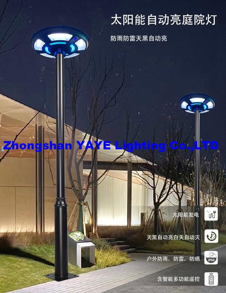 Yaye Hot Sell UFO 300W/400W IP65 Outdoor Solar LED Light Garden Street Road Light with Remote Control & Stock 500PCS Each Watt