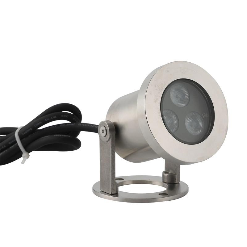 3W Underwater Lamp IP68 Stainless Steel LED Pool Light