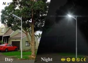 Intelligent All-in-One Solar LED Street Lamp with Lithium Battery 18ah