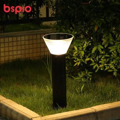 Bspro IP65 Decoration Modern Design Outdoor Waterproof LED Bollard Lights Solar Garden Light